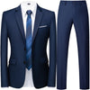 Men's Modern Slim Fit Two-Piece Suit