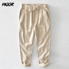 Summer Men Linen Trousers (Casual Baggy Pants , Breathable)