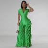 Multi-Ruffles Short Sleeve Jumpsuit