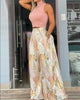 Floral Print Wide-Leg Pants