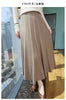 Women's 100% Mink Cashmere High-Waisted Pleated Skirt