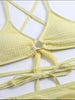 Yellow Criss Cross Bikini