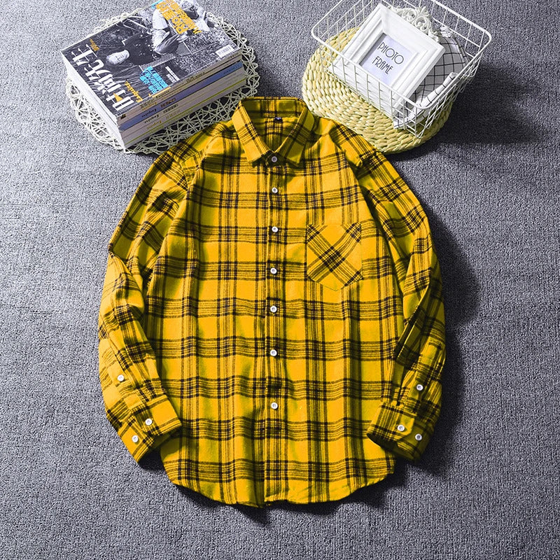 Casual Men Plaid 8  Flannel