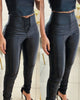 PU Leather Skinny Pants