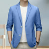 Two-button Men Elegant Lapel Business Blazer