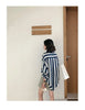 Spring Summer Loose POLO Collar Striped Printed Chiffon Shirt Women Clothing Y2K Casual Blouses Elegant Fashion Female Clothes