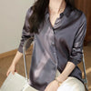 Satin Women's Shirt Blouses for Women Fashion 2024 Korean Style Womens Tops Luxury White Shirt Women OL Loose New Women Clothing