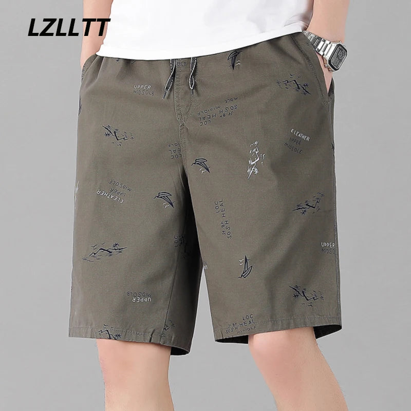 Men Summer 100% Cotton Cargo Shorts