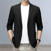 Two-button Men Elegant Lapel Business Blazer