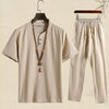 Summer Breeze: Linen Shirt & Short Set (