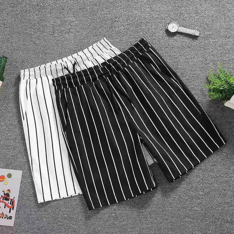 Icool Men's Outfit Striped Five-point Shorts