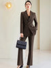 Navy Brown Blazer