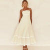 Wave Striped Patchwork Maxi Dress