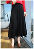 Women's 100% Mink Cashmere High-Waisted Pleated Skirt