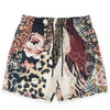 Rose Design Casual Shorts