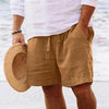 Men's summer cotton shorts (with drawstring elastic)