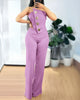 Asymmetrical Bandeau Strapless Jumpsuit