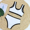 Woman Swimwear 2024 High Waist Bikinis Shorts Women's Swimsuit Luxury Ribbed Two-piece Bathing Suits Summer Bikini Set Swim Suit