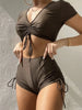 Sexy Drawstring Bikini Set -Swimwear