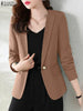 ZANZEA Women's Autumn Work Blazer