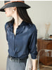 Satin Women's Shirt Blouses for Women Fashion 2024 Korean Style Womens Tops Luxury White Shirt Women OL Loose New Women Clothing