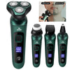 Green Smart Electric Shaver with LCD Digital Display