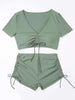 Sexy Drawstring Bikini Set -Swimwear