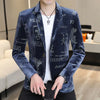 Men's Gold Velvet Blazer