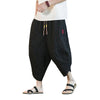 Casual Loose Men's Yukata Linen Wide Leg Trousers