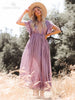Butterfly Sleeve Beach Dress