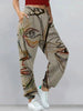 Graffiti Face Art Print Harem Pants