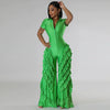 Multi-Ruffles Short Sleeve Jumpsuit