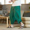 Casual Loose Men's Yukata Linen Wide Leg Trousers