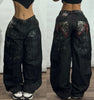Y2K Multi-Pocket Loose Wide-Leg Jeans
