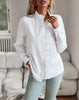 Women's Ruffled Standing Collar Long Sleeved Shirt Lace Collar Temperament Commuting Tops Fashion Women's Shirts for Women