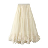 Women's A-Line Layered Tulle Midi Skirt