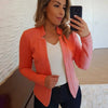 Chic Long Sleeve Open Stitch Blazer