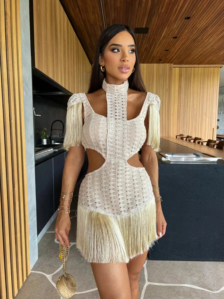 Elegant Tassels Dress Set