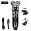 Green Smart Electric Shaver with LCD Digital Display