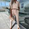 Solid V-Neck Jumpsuit