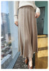 Women's 100% Mink Cashmere High-Waisted Pleated Skirt