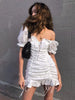 Lace Up Mini Dress