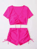 Sexy Drawstring Bikini Set -Swimwear