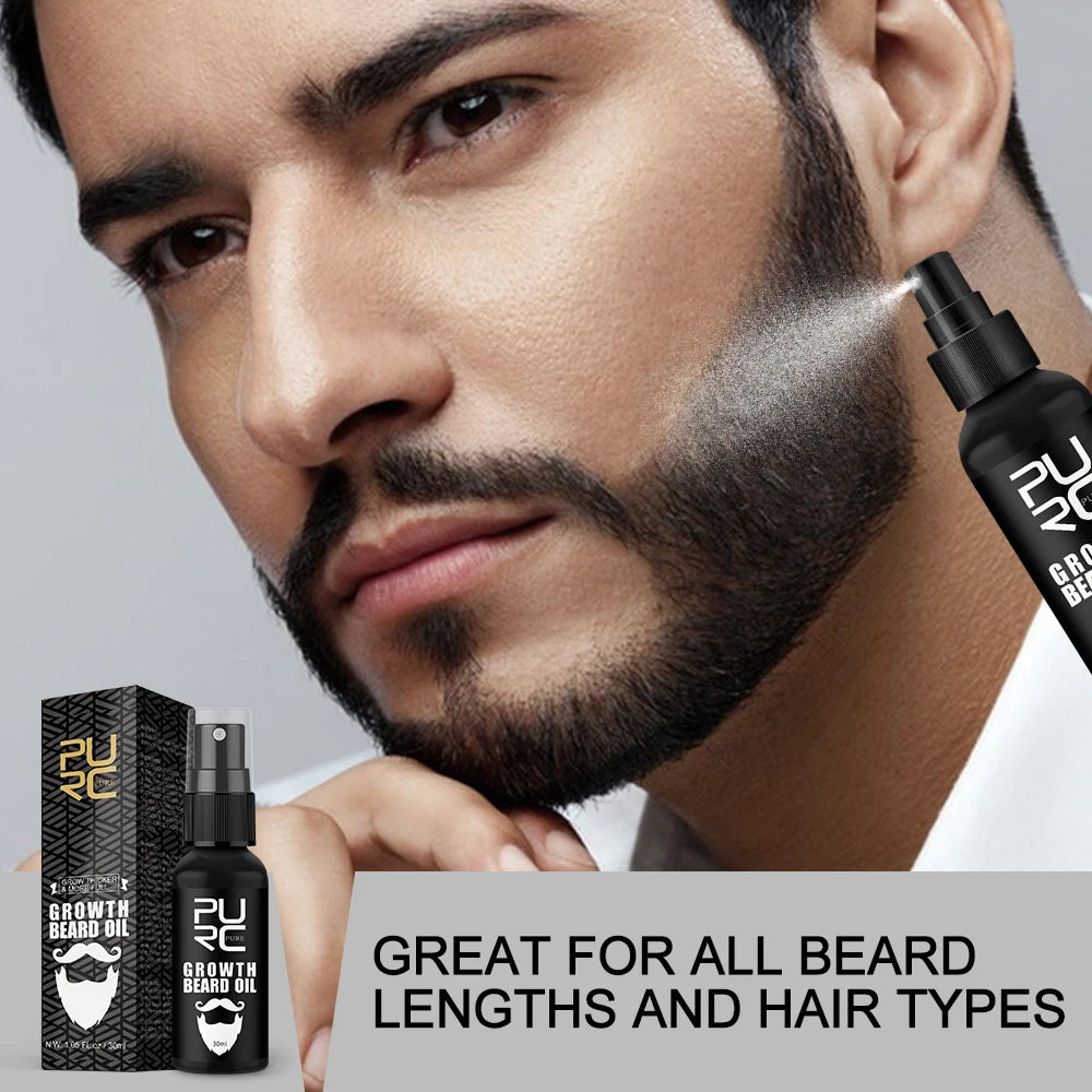 PURC Beard Growth Oil Hair Growth Men Rosemary Oil