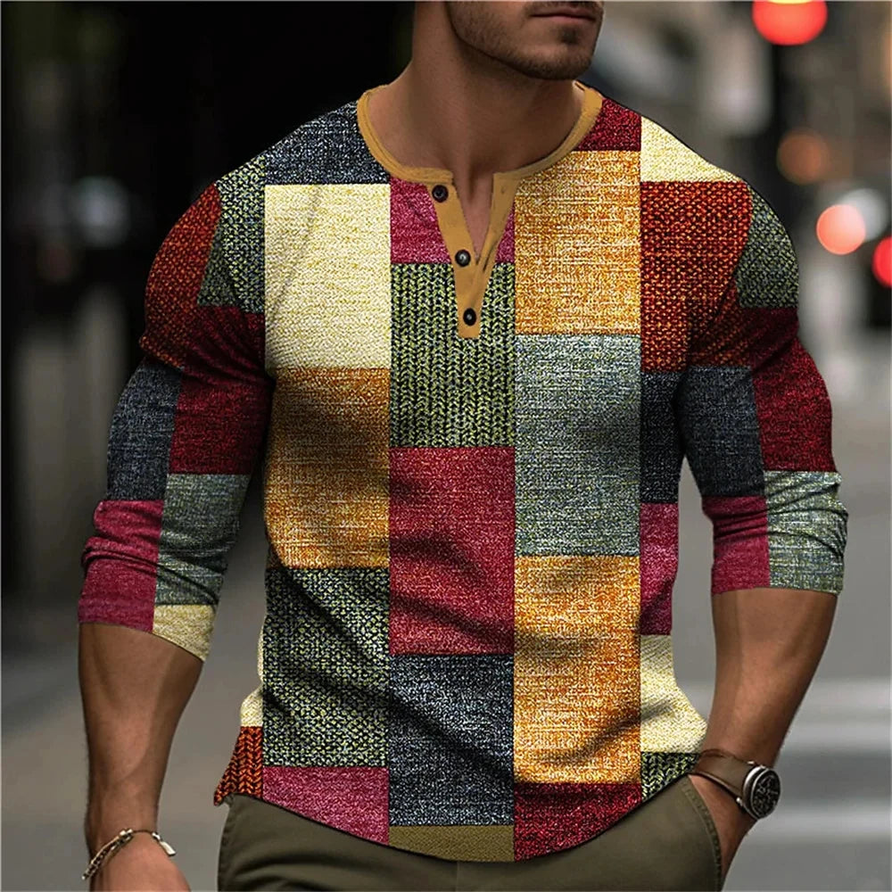 Henley Shirt Button Down