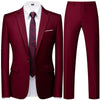 Men's Modern Slim Fit Two-Piece Suit
