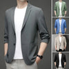 Two-button Men Elegant Lapel Business Blazer