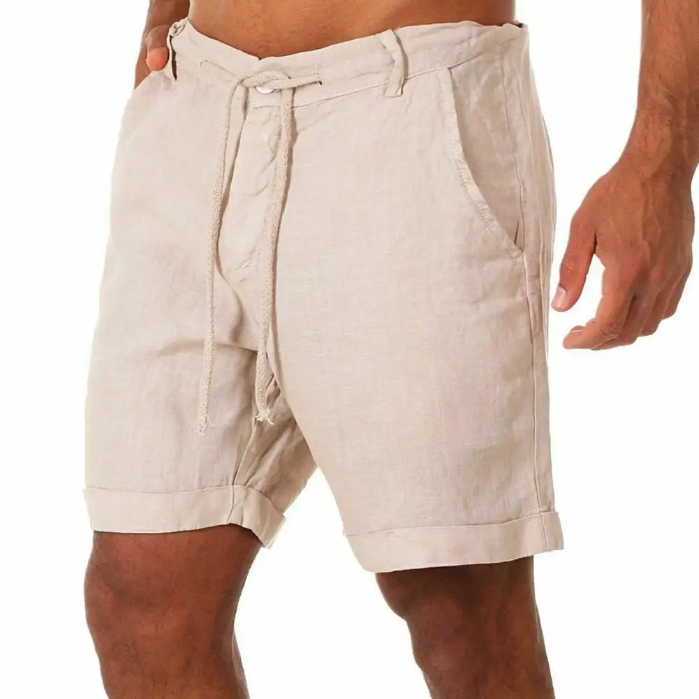 New Men's Cotton Linen Shorts