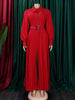 Wmstar Jumpsuit Women's Clothing Office Lady Button Fashion Maxi Rompers New in Fall Clothes Wholesale Dropshipping with Belt