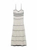 Women’s Crochet Wool Halter Long Dress